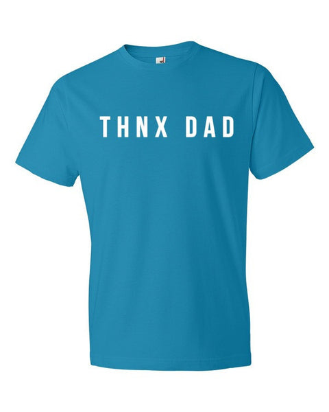 Short Sleeve THNX DAD Modern Father's Day T-Shirt -  - Caribbean Blue / S - srce threads - 11