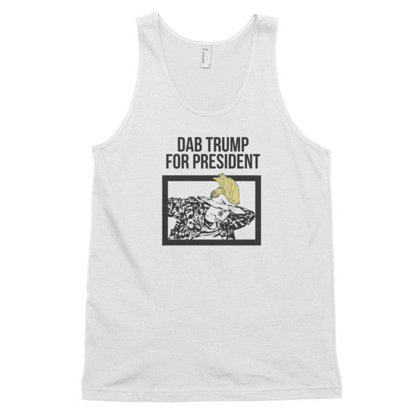 "Dab Trump for President" Classic Tank Top (Unisex) -  - White / XS - srce threads - 2