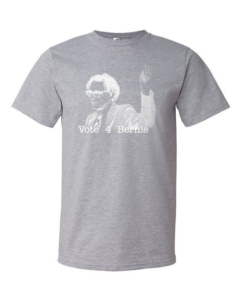 Short Sleeve Negative Bernie Rally T-Shirt (Unisex) - Vintage Throwback Style Rally Design -  - Heather Grey / S - srce threads - 6