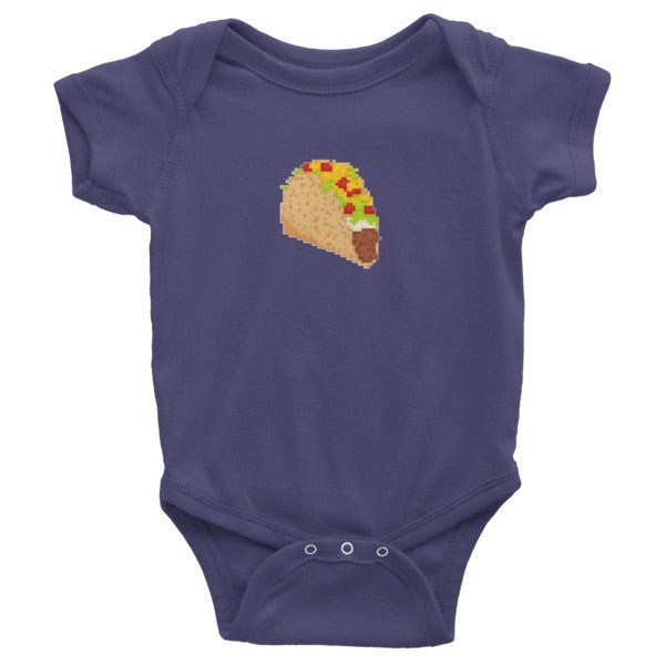 Retro Taco Baby Onesie -  - Navy / 3-6m - srce threads - 7