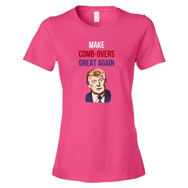 Women's "Make Comb-overs Great Again" Short Sleeve T-Shirt -  - Hot Pink / S - srce threads - 16