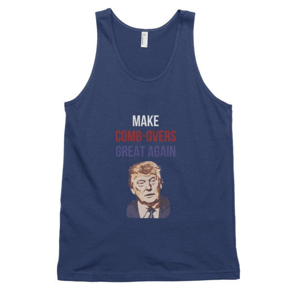 "Make Comb-overs Great Again" Classic Donald Tank Top (Unisex) -  - Navy / XS - srce threads - 1