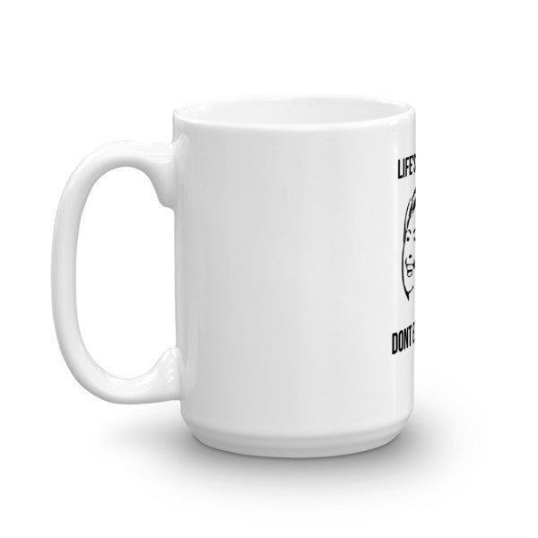 "Life's  A Bitch" Hillary Black Mug -  -  - srce threads - 6