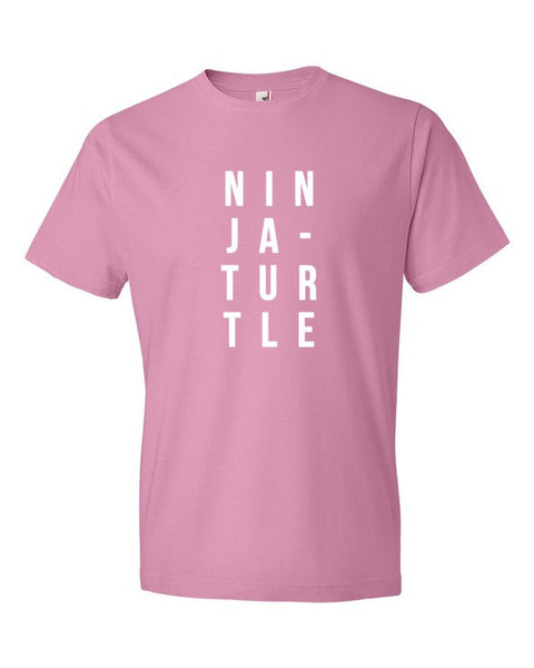 Short Sleeve White Ninja-Turtle T-Shirt -  - CharityPink / S - srce threads - 14