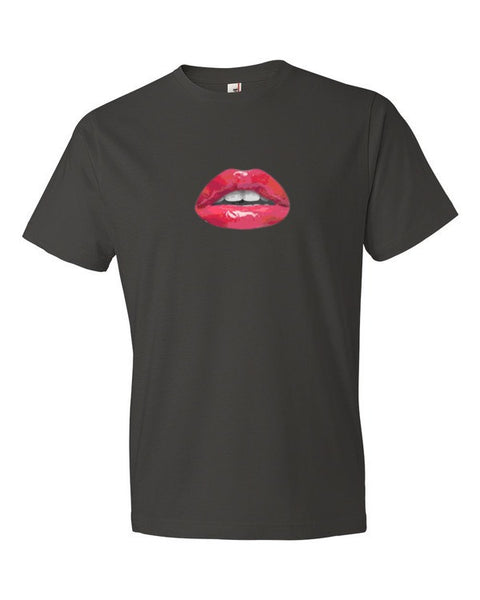 Short Sleeve Pucker Lips T-Shirt -  - Smoke / S - srce threads - 1