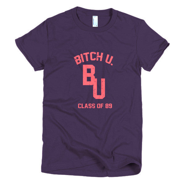 Women's Classic "Bitch U. Class of 89'" Vintage T-Shirt (Unisex) -  - Eggplant / S - srce threads - 5