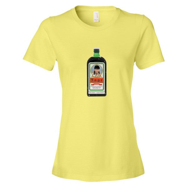 Women's "Jagr - Liquer of the Hockey Gods" Short Sleeve T-Shirt -  - Spring Yellow / S - srce threads - 13