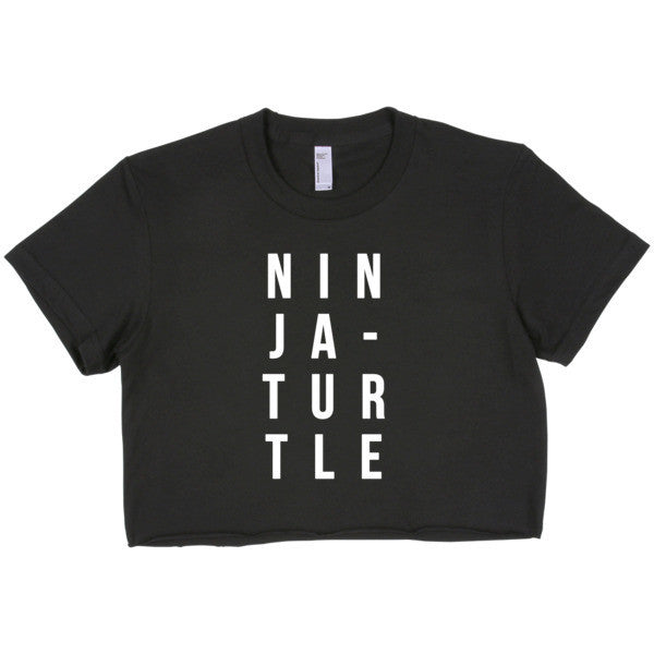 Short Sleeve Ninja-Turtle Crop Top -  - S - srce threads
