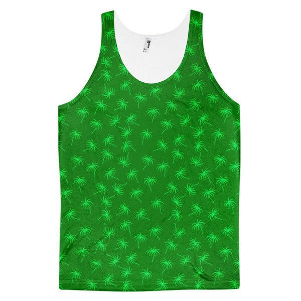 SRCE Trip Palm All Green Pattern Summer Tank (Unisex) -  - XS - srce threads - 1