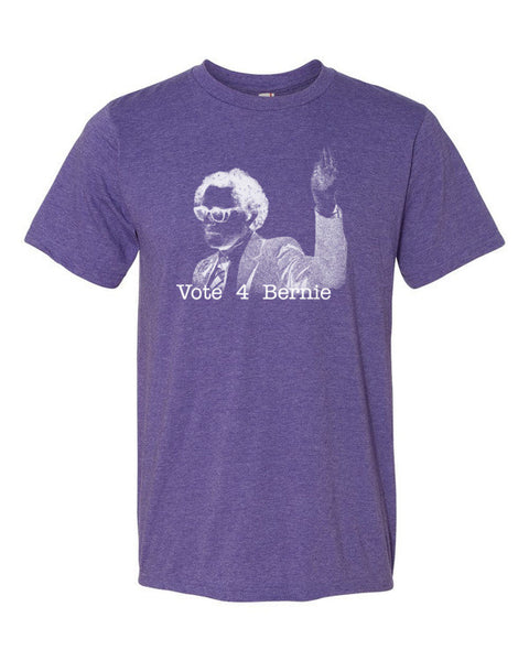 Short Sleeve Negative Bernie Rally T-Shirt (Unisex) - Vintage Throwback Style Rally Design -  - Heather Purple / S - srce threads - 5