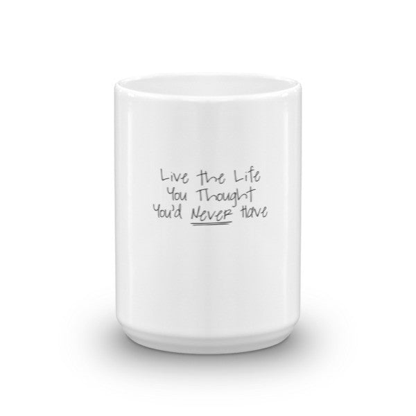 "Live the Life" Motivation Black Mug -  -  - srce threads - 7