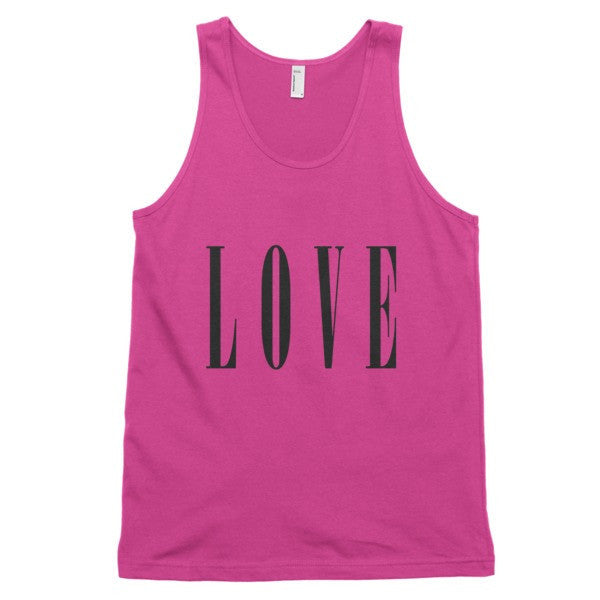 Classic LOVE Tank Top (Unisex) -  - Fuchsia / XS - srce threads - 14