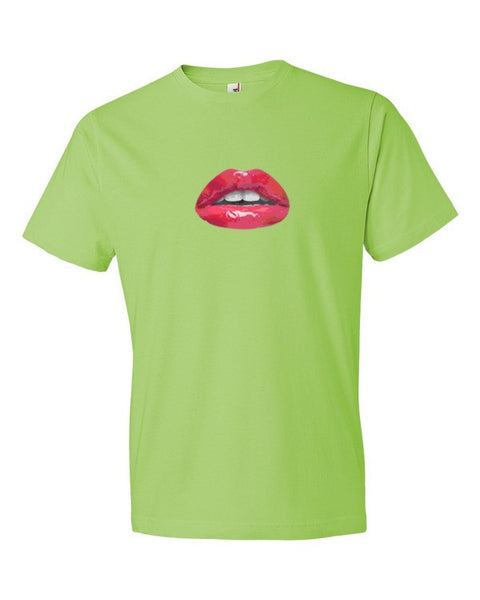 Short Sleeve Pucker Lips T-Shirt -  - Key Lime / S - srce threads - 9