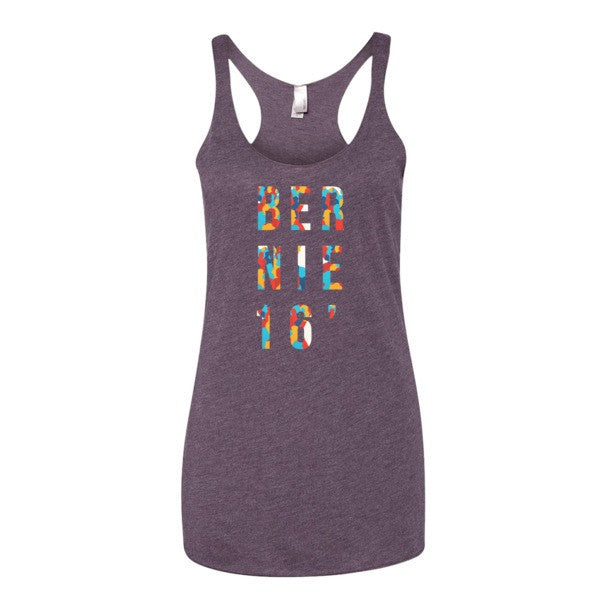 Women's Bernie Presidential Summer Rally Tank - Vintage Throwback Style Rally Design -  - Vintage Purple / XS - srce threads - 6