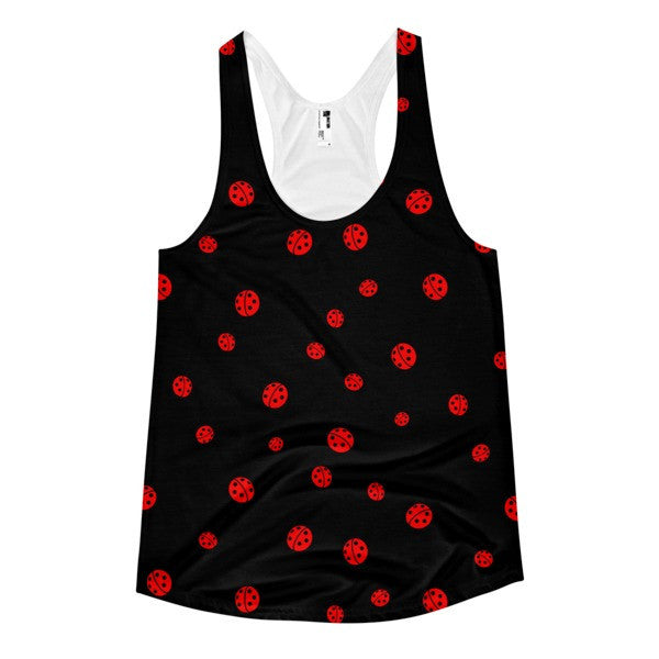 Women's Ladybug Summer Racerback Tank -  - XS - srce threads - 1