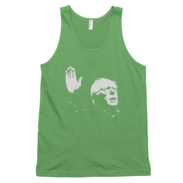 Classic Bernie Sketch Portrait Tank Top (Unisex) - Vintage Throwback Style Rally Design -  - Grass / XS - srce threads - 10