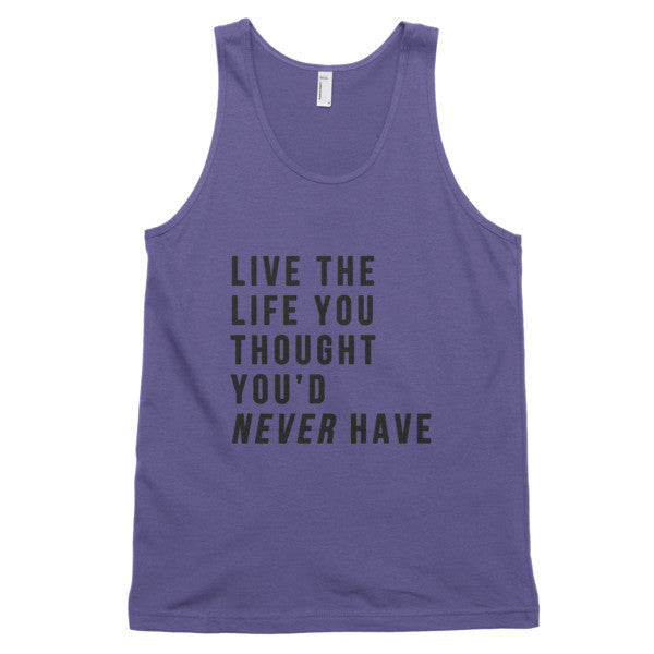 Classic Live the Life Tank Top (Unisex) -  - Purple / XS - srce threads - 3