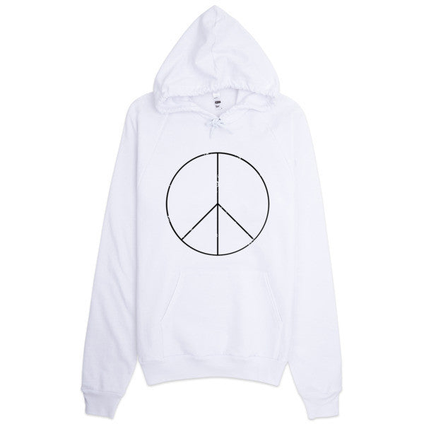 Classic Peace Sign Skinny Short Sleeve T-Shirt (Unisex) -  - White / XS - srce threads - 1