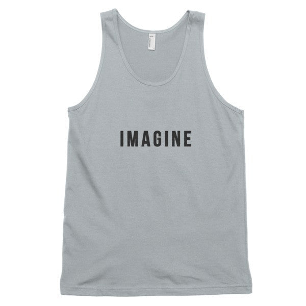 Classic Imagine Graphic Tank Top (Unisex) -  - New Silver / XS - srce threads - 5
