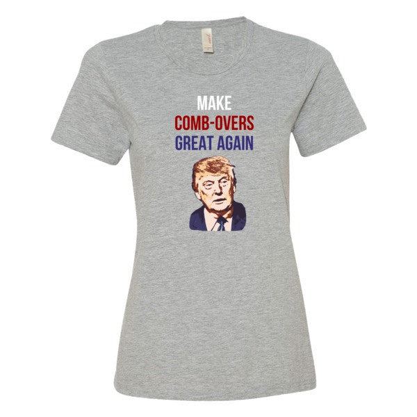 Women's "Make Comb-overs Great Again" Short Sleeve T-Shirt -  - Heather Grey / S - srce threads - 7