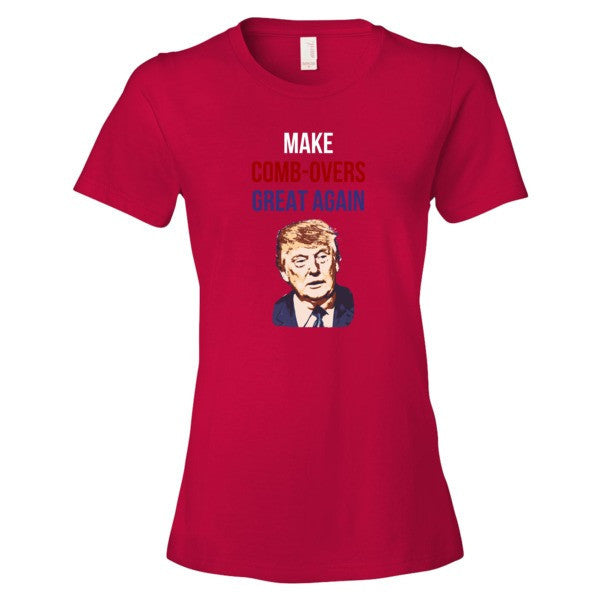 Women's "Make Comb-overs Great Again" Short Sleeve T-Shirt -  - Red / S - srce threads - 17