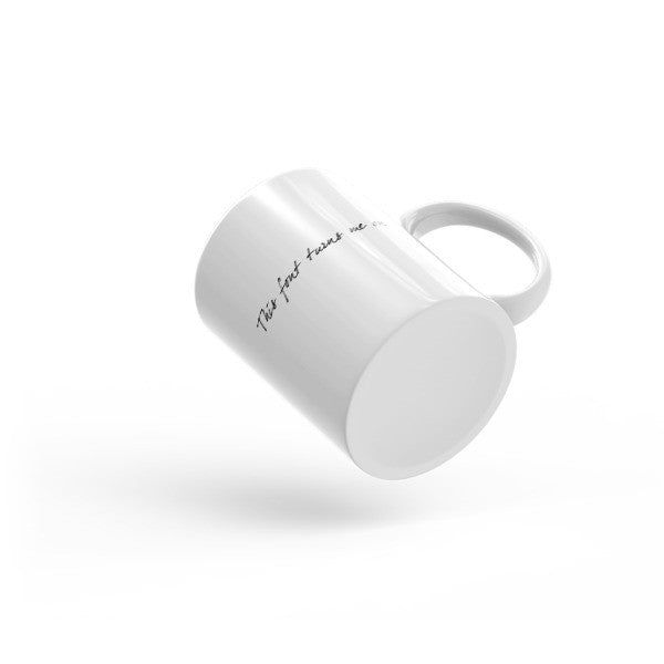 "This Font Turns Me On" Typography Humor Mug -  -  - srce threads - 3