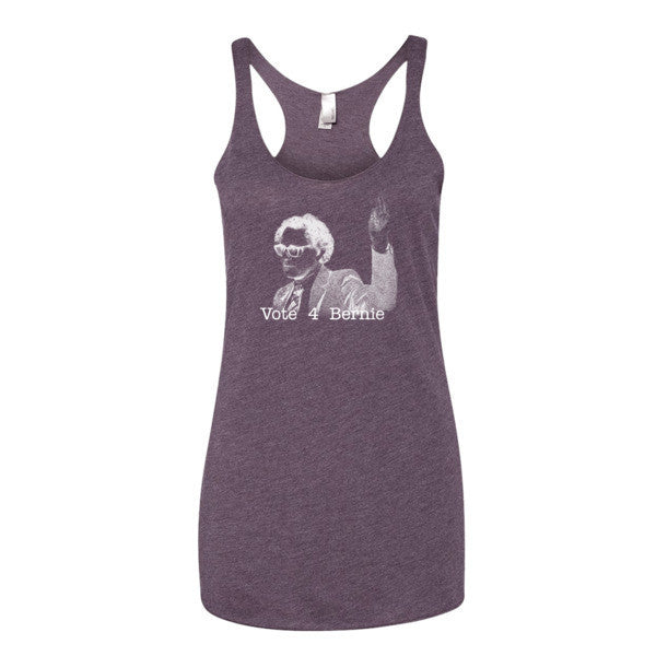 Women's Negative Bernie Rally Summer Tank Top - Vintage Throwback Style Rally Design -  - Vintage Purple / XS - srce threads - 6