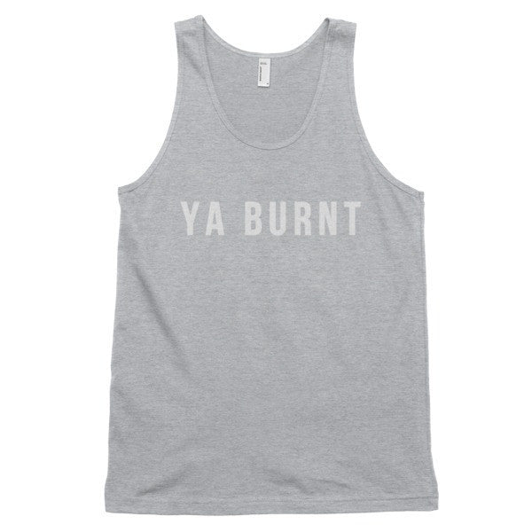 Classic Ya Burnt Graphic Tank Top (Unisex) -  - Heather Grey / XS - srce threads - 4