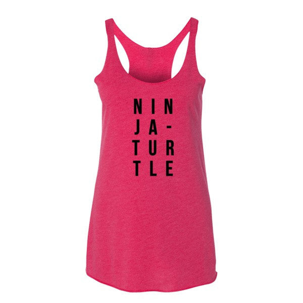 Women's Ninja-Turtle Racerback Summer Tank Top -  - Vintage Shocking Pink / XS - srce threads - 6