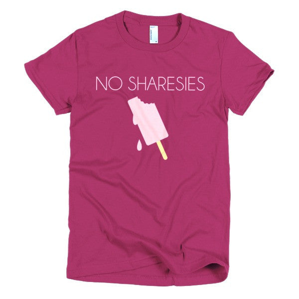 Women's "No Sharesies" Summer Drip Vintage Ice Cream Racerback T-Shirt -  - Raspberry / S - srce threads - 17