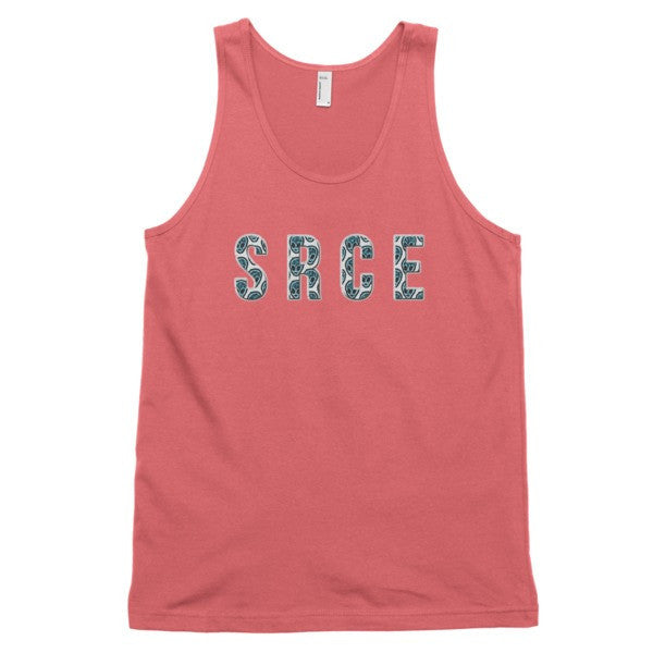 Classic SRCE Alien Blue Over Design Tank Top (Unisex) -  - Coral / XS - srce threads - 14