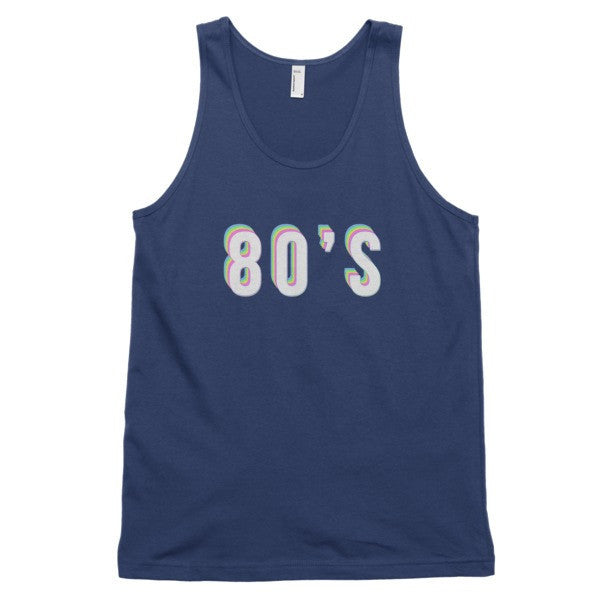 Classic Trippy 80's Tank Top (unisex) -  - Navy / XS - srce threads - 6