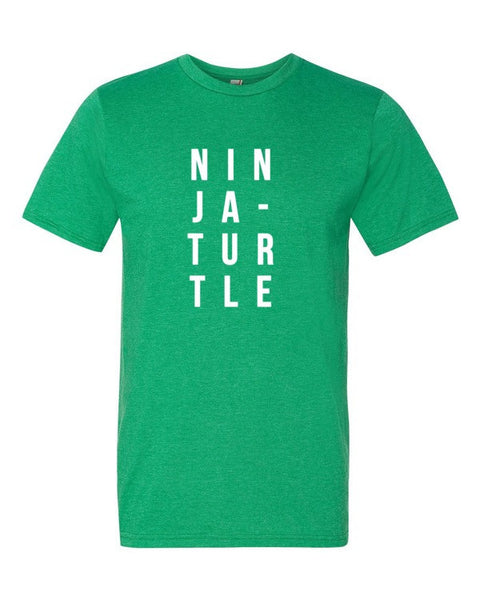 Short Sleeve White Ninja-Turtle T-Shirt -  - Heather Green / S - srce threads - 8