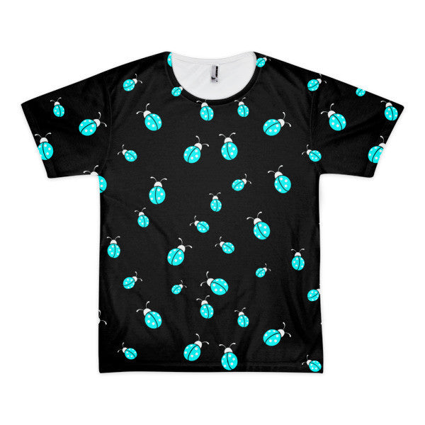 Short Sleeve Classic Trippy Ladybug Negative Black Neon T-Shirt (Unisex) -  - XS - srce threads - 1