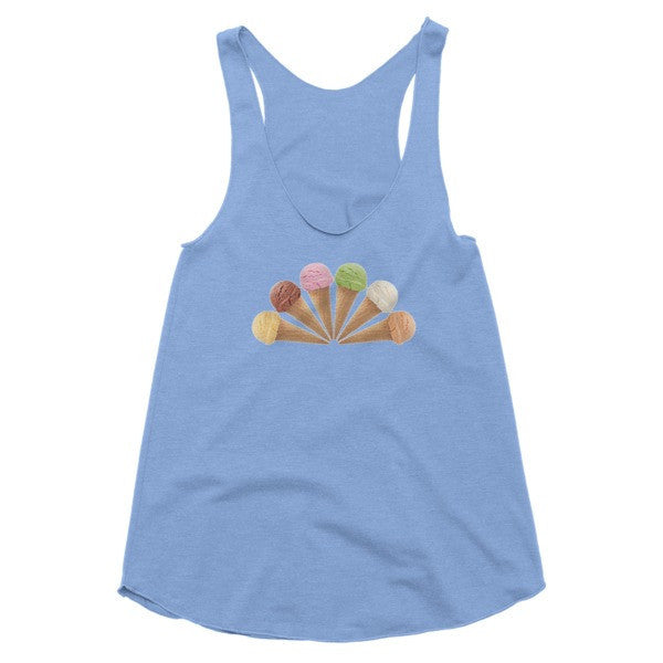 Ice Cream Summer Tank -  - Athletic Blue / XS - srce threads - 4