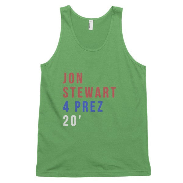 Jon Stewart 4 Prez 20' Tank Top (Unisex) -  - Grass / XS - srce threads - 9