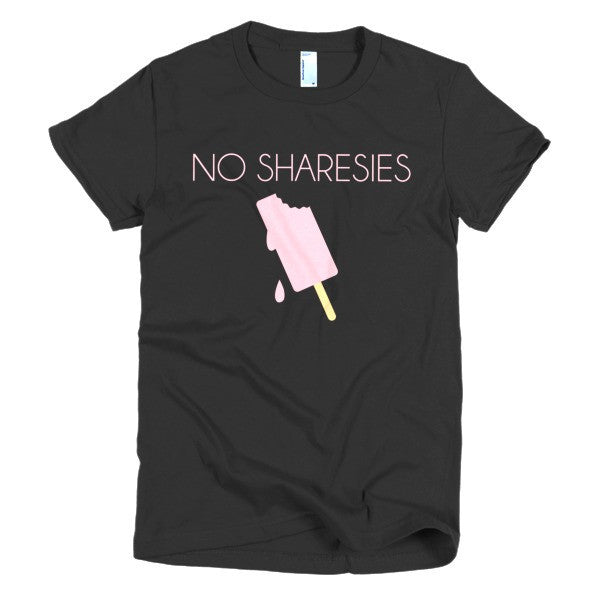 Women's "No Sharesies" Summer Drip Vintage Ice Cream Racerback T-Shirt -  - Black / S - srce threads - 2