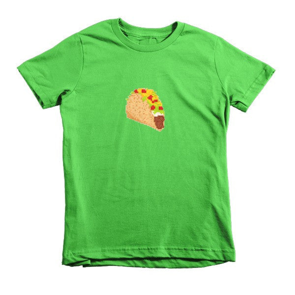 Kid's Classic 8 Bit Taco T-Shirt (Unisex) -  - Grass / 2yrs - srce threads - 9