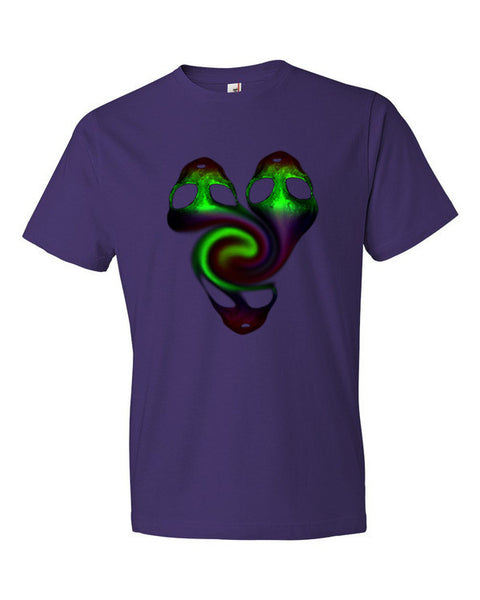 Short Sleeve Trippy Psycho Tri Alien T-Shirt -  - Purple / S - srce threads - 5