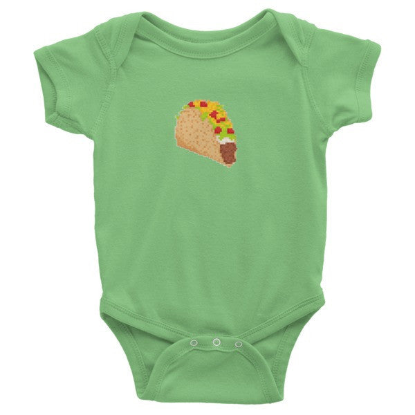 Retro Taco Baby Onesie -  - Grass / 3-6m - srce threads - 1