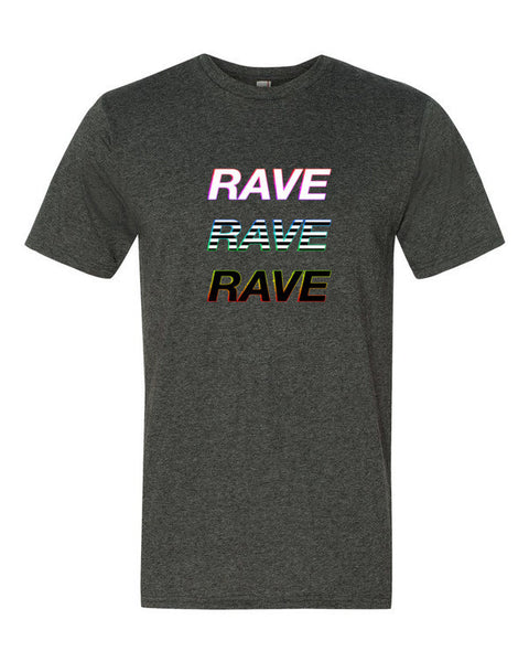 Short Sleeve Trip RAVE t-shirt -  - Heather Dark Grey / S - srce threads - 3