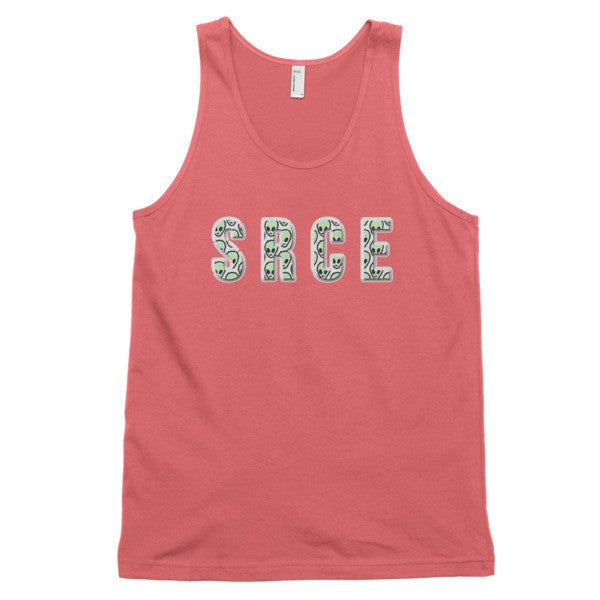 Classic SRCE Alien Green Over Design Tank Top (Unisex) -  - Coral / XS - srce threads - 14