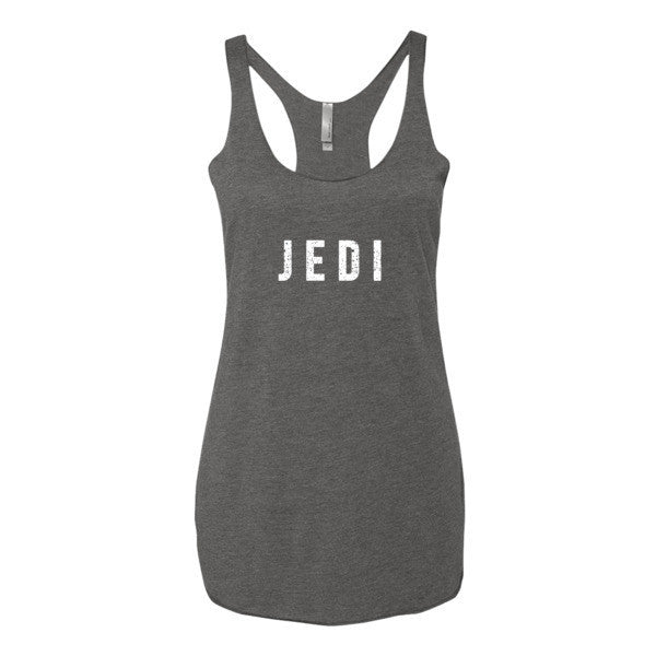 Women's White Jedi Stars Racerback Tank -  - Premium Heather / XS - srce threads - 3